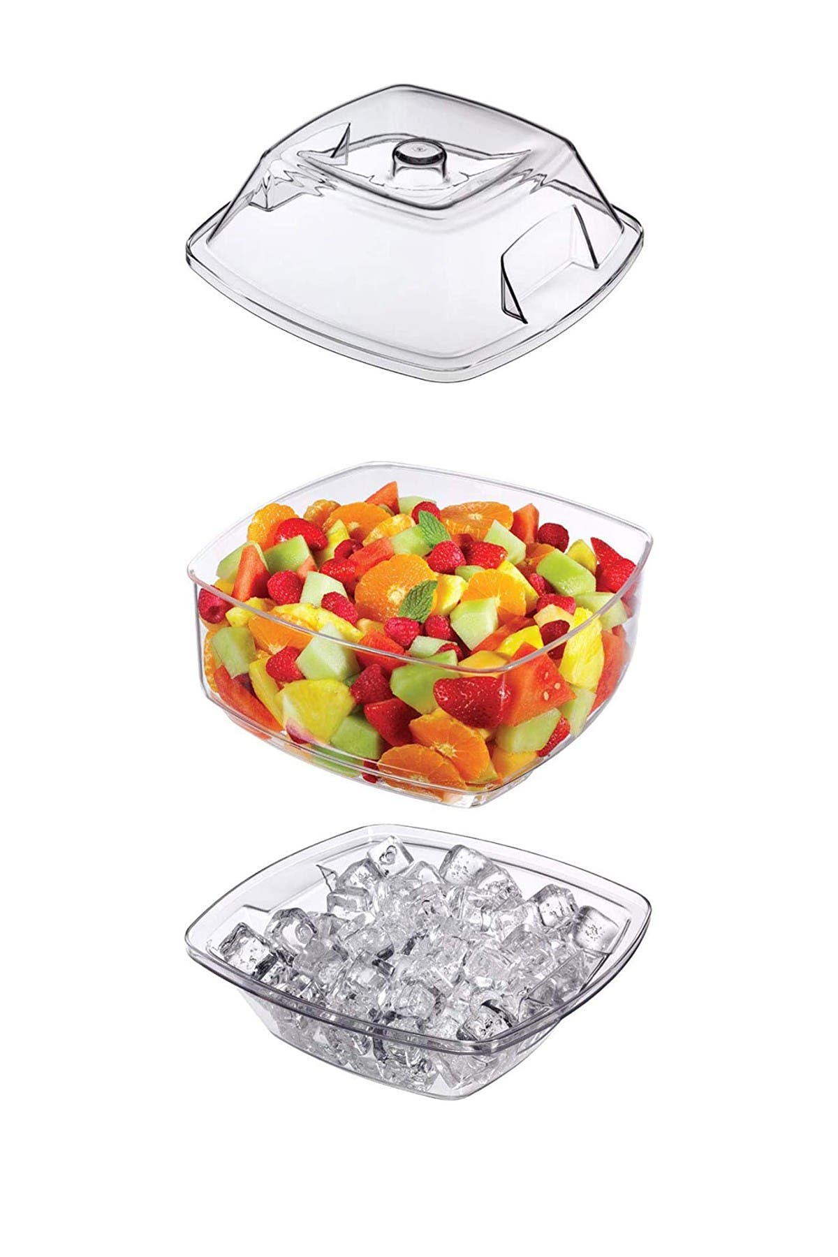 Flip Salad On Ice Bowl с набором крышек Prodyne