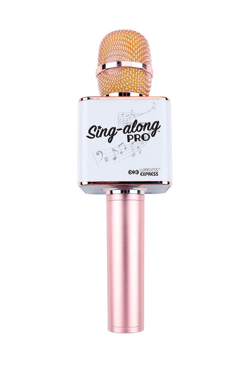Микрофон для караоке Singalong Pro - розовое золото WIRELESS EXPRESS