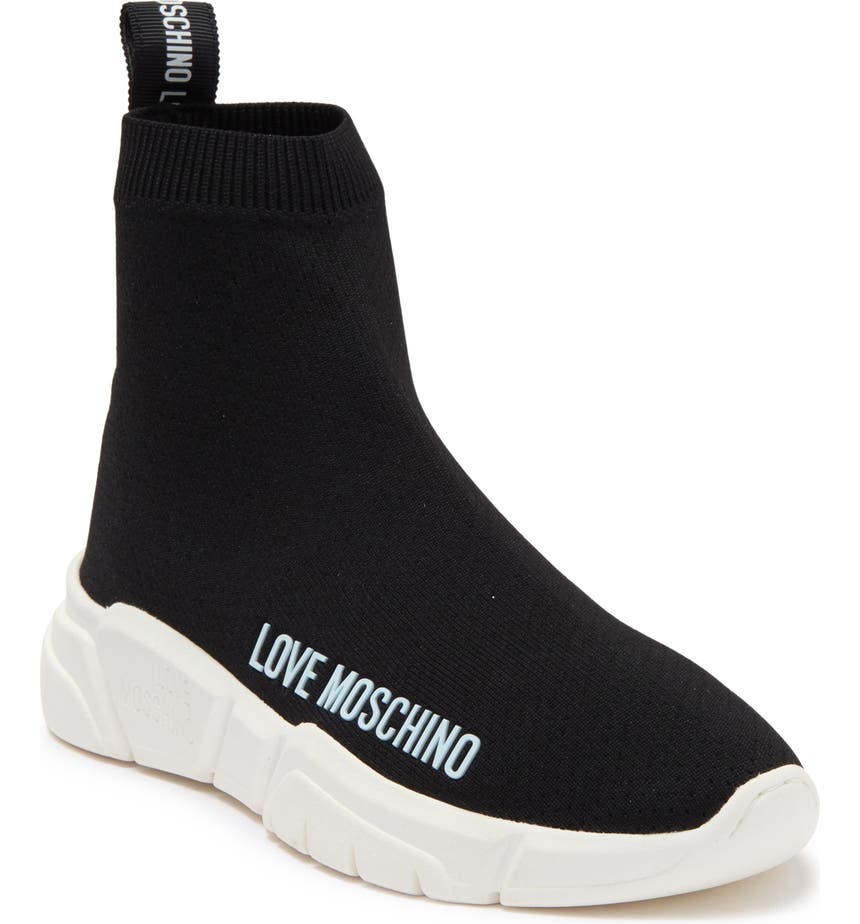 High Top Sock Sneaker LOVE Moschino