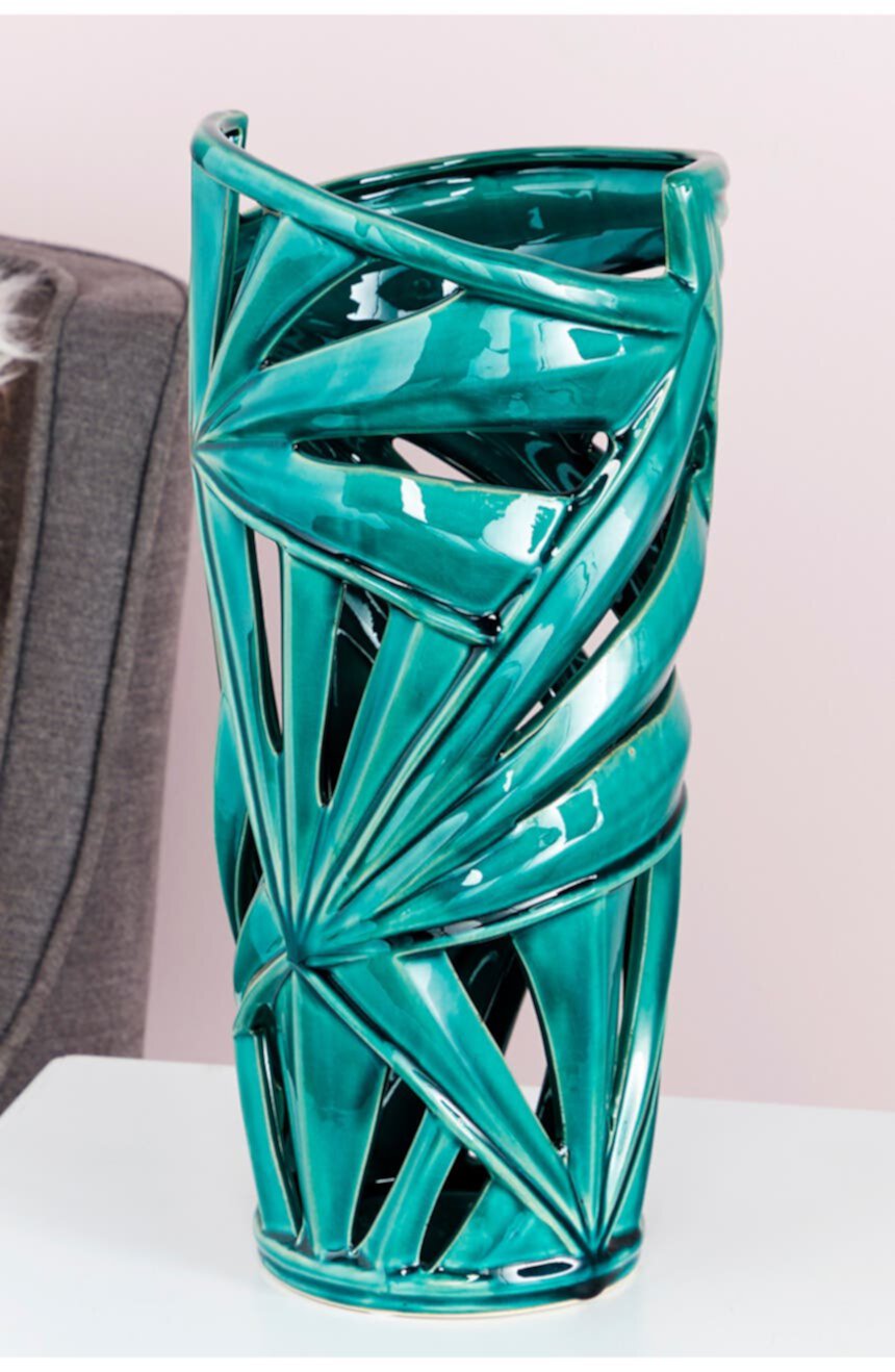 Современный стиль большой зеленый пальмовый лист силуэт керамическая ваза COSMO BY COSMOPOLITAN