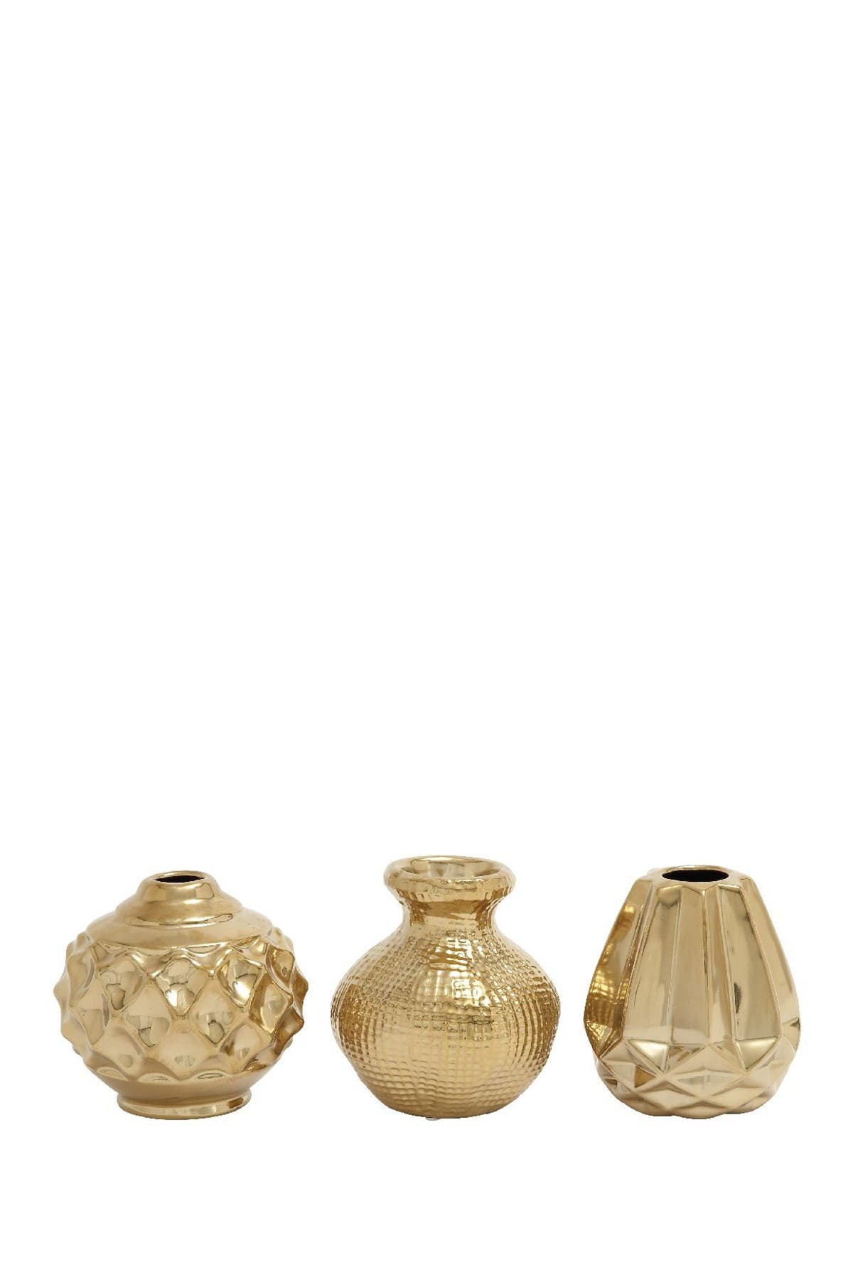 Гламурная ваза из полированного золота - набор из 3 шт. COSMO BY COSMOPOLITAN