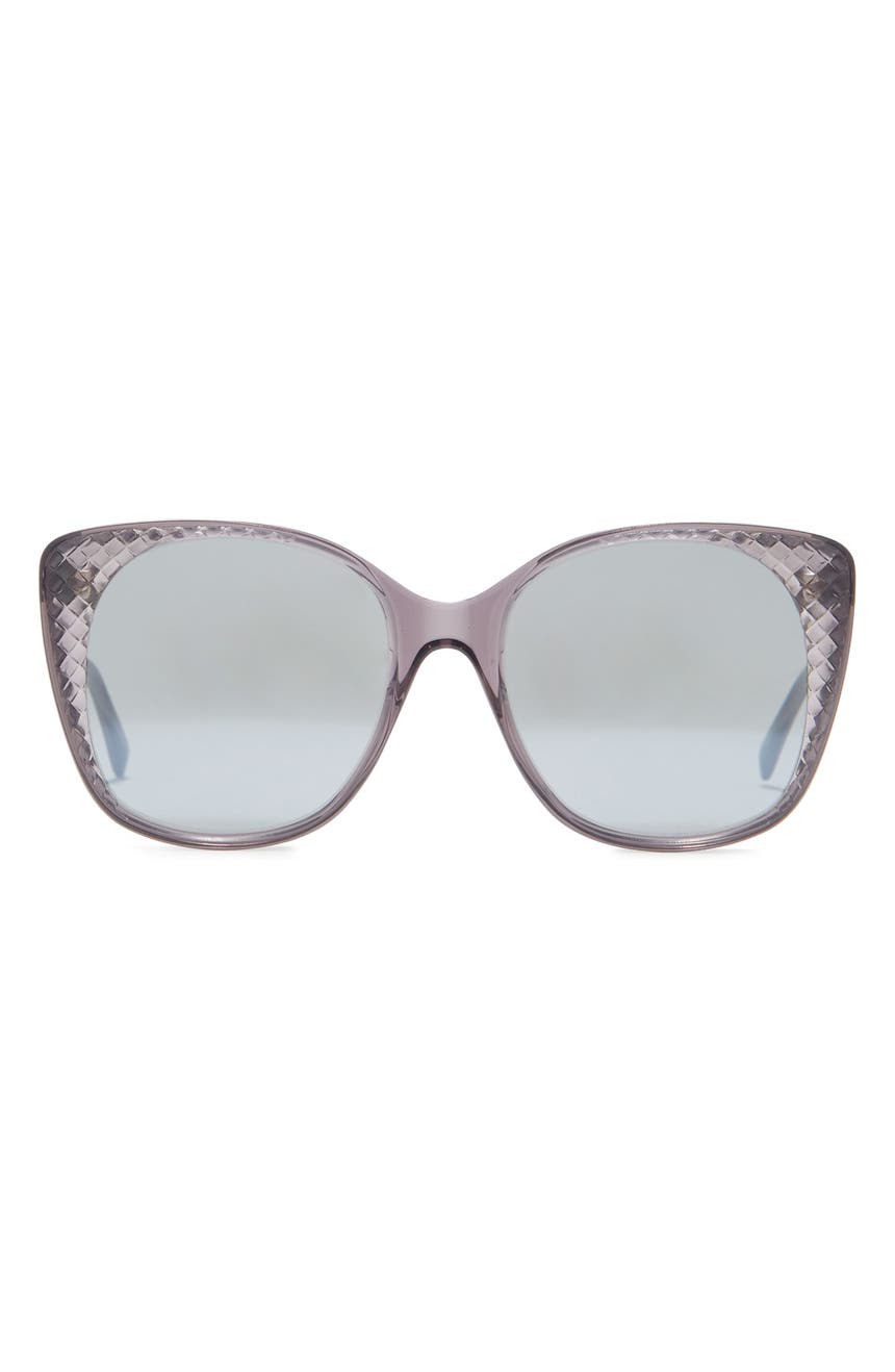 Модифицированные прямоугольные солнцезащитные очки 54 мм Bottega Veneta