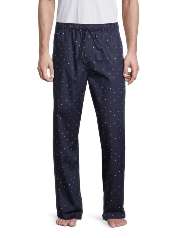 Пижамные брюки из поплина с принтом Tommy Hilfiger