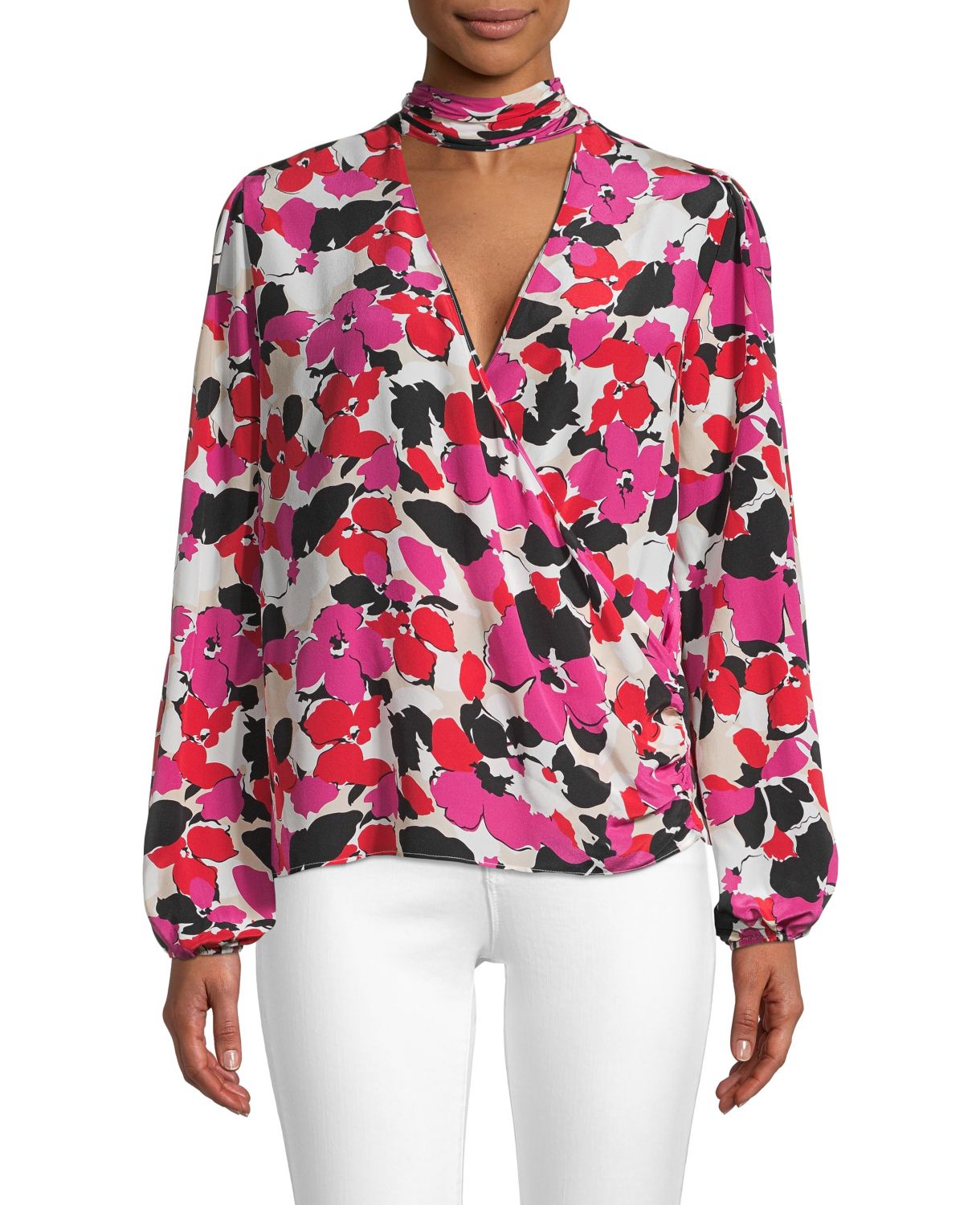 Шелковая блуза Essie с цветочным принтом MILLY