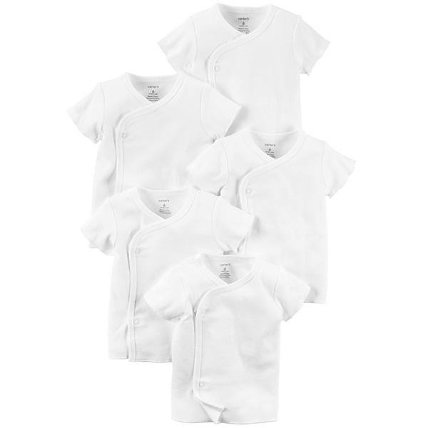 Детские боди Carter's 5-Pack Side-Snap Tees Carter's