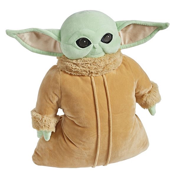 Подушка-игрушка Baby Yoda из Star Wars The Mandalorian, 40 см, безопасные материалы, для детей с рождения Pillow Pets