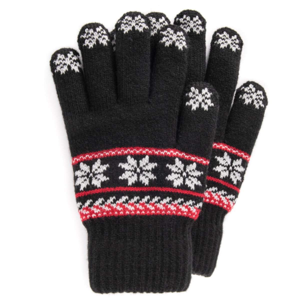 Зимние перчатки MUK LUKS Fairisle с подкладкой и сенсорными подушечками MUK LUKS