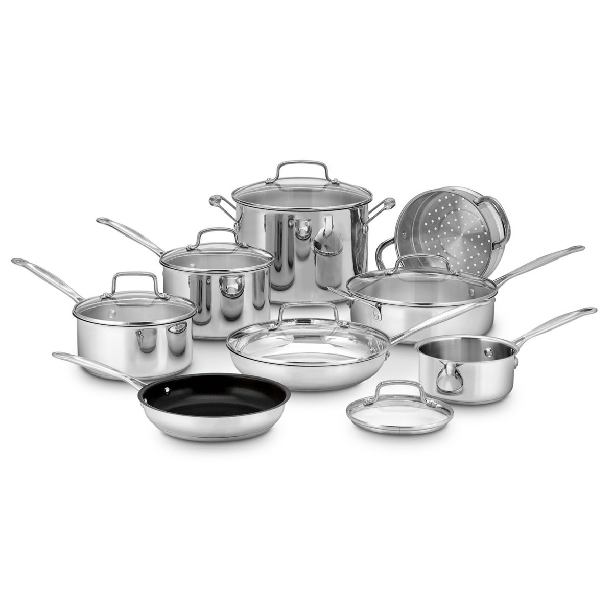 Cuisinart® Chef's Classic из нержавеющей стали, 14 предм. Набор посуды Cuisinart