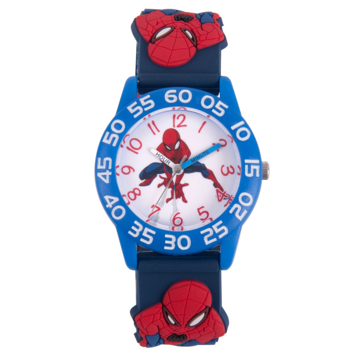 Детские синие пластиковые часы для учителя времени Marvel Spider-Man Marvel
