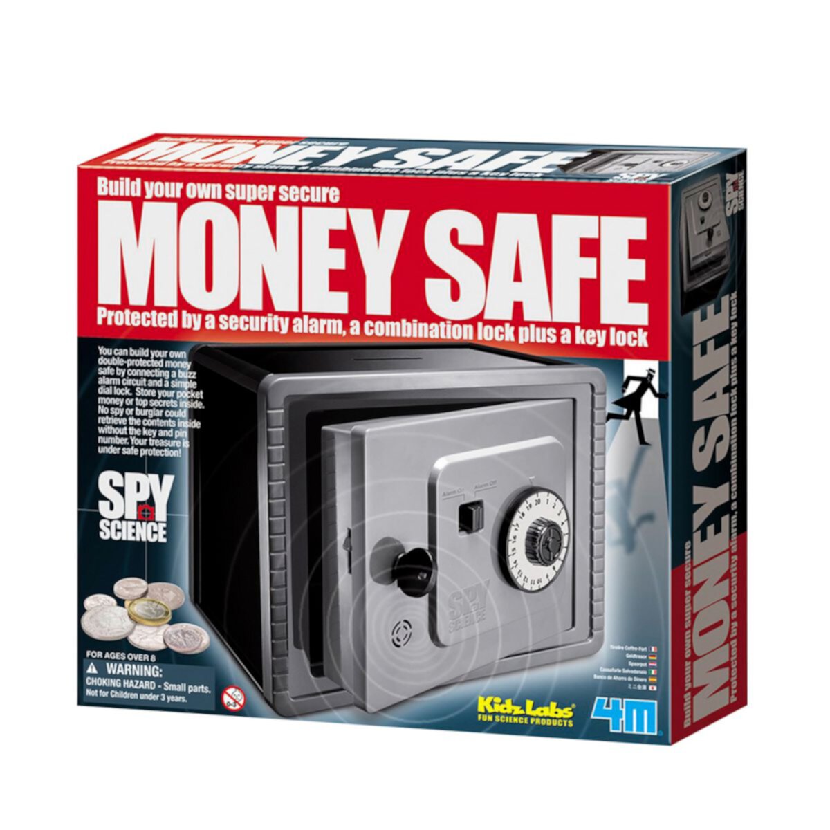 Toysmith 4M Spy Science Money Safe  TOYSMITH