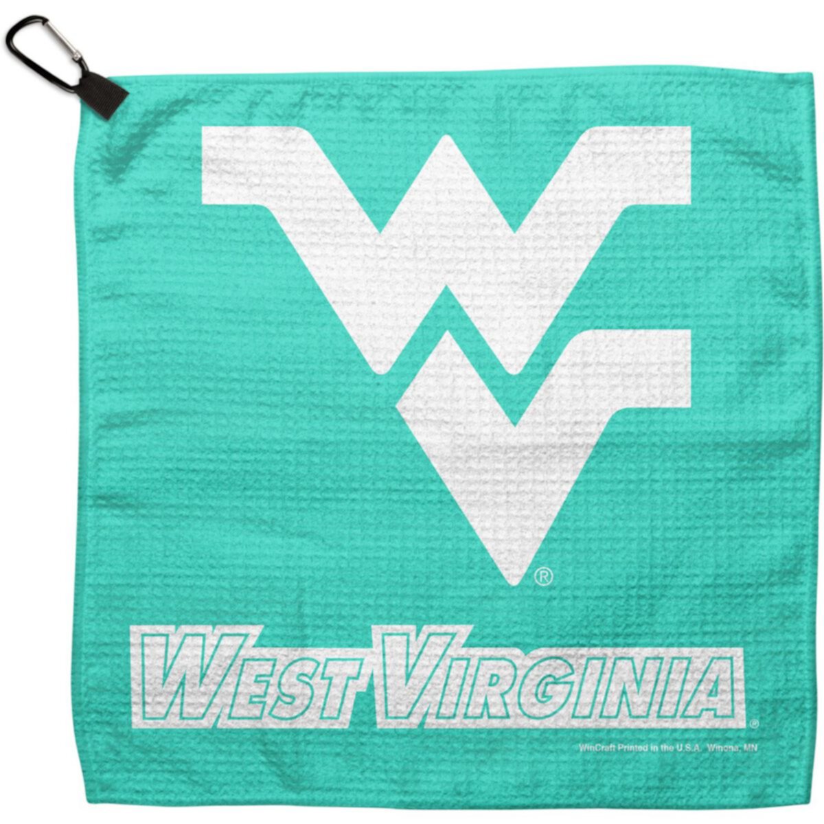 WinCraft Green West Virginia Mountaineers 13&#34; x 13&#34; Pastel Waffle Golf Towel Unbranded