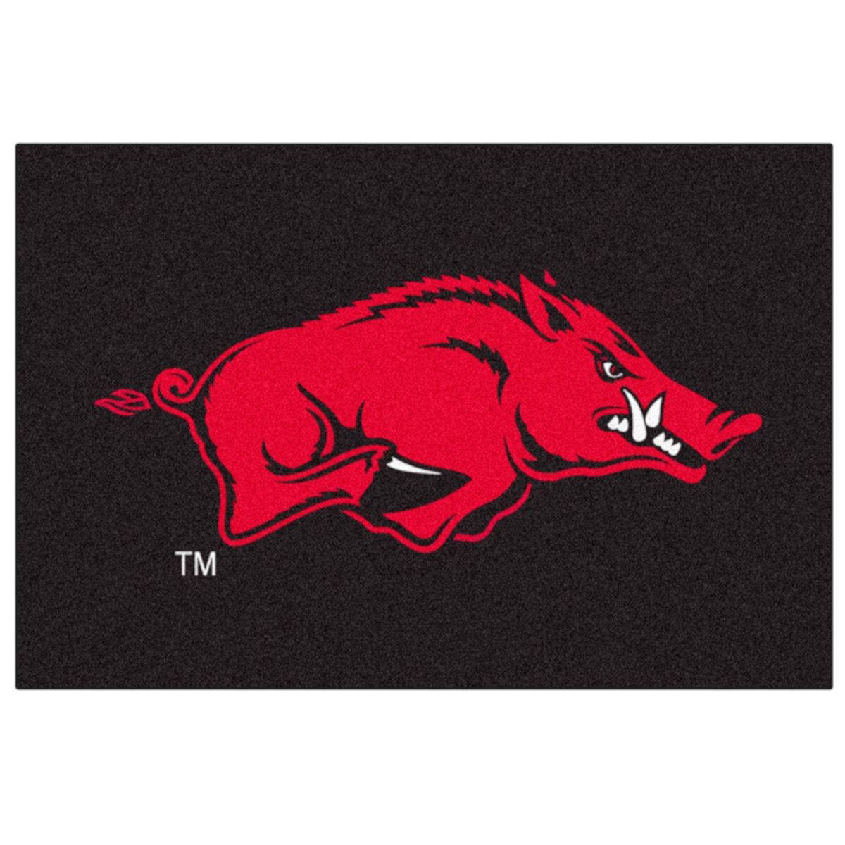 Коврик Arkansas Razorbacks в черно-красной цветовой гамме, 48 см х 76 см, с нескользящим основанием Fanmats