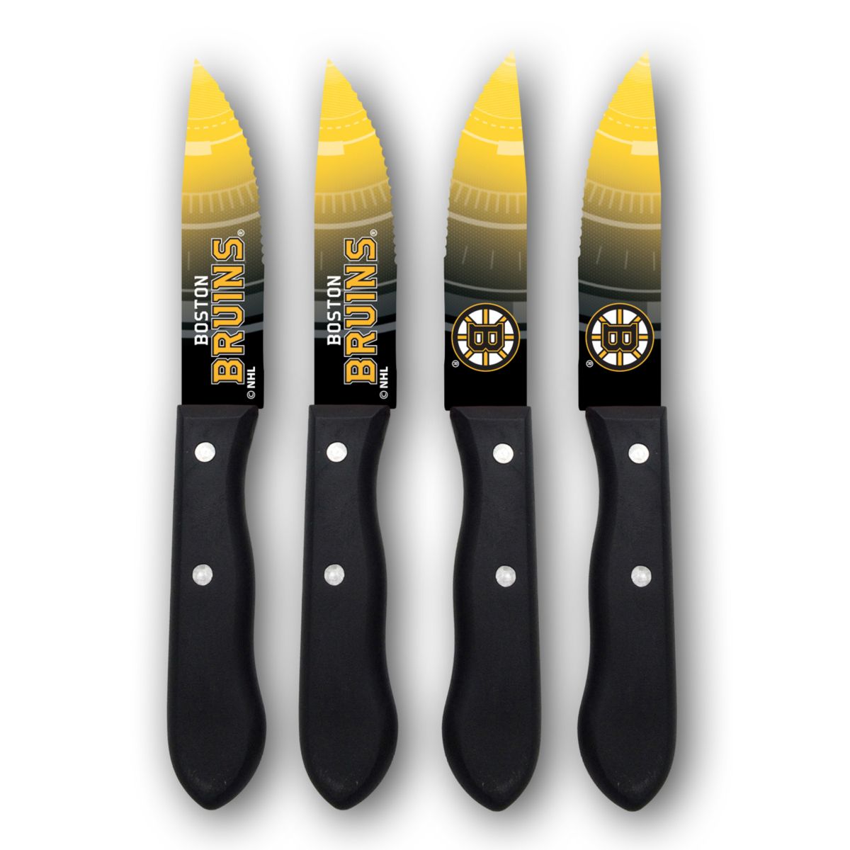 Набор ножей для стейка Boston Bruins, 4 предмета NHL