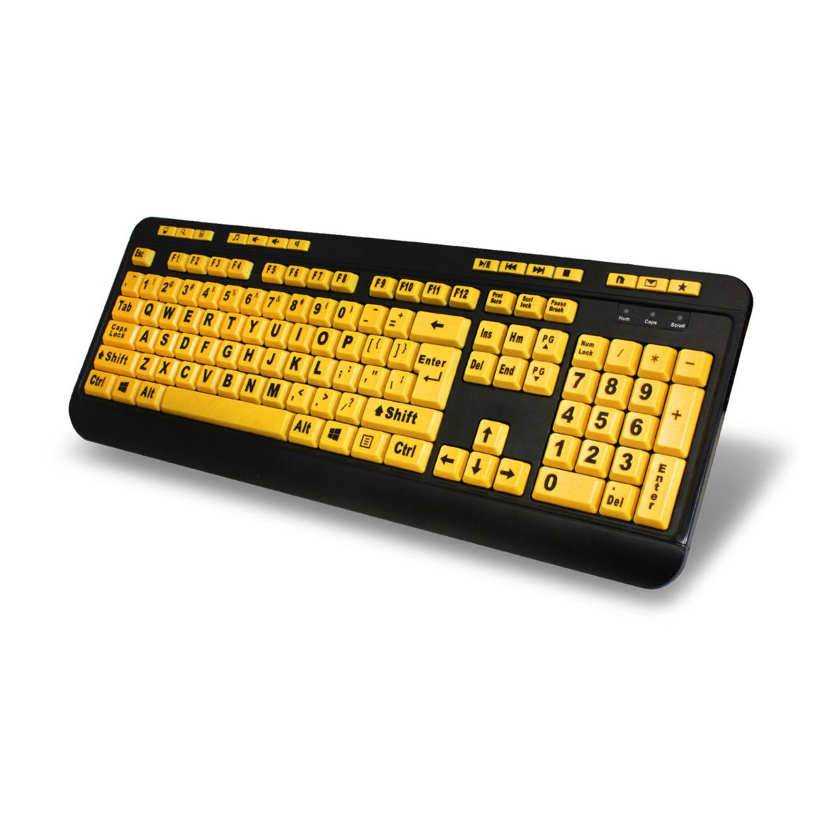 Adesso EasyTouch 132 Luminous 4X Мультимедийная настольная клавиатура с крупным шрифтом Adesso