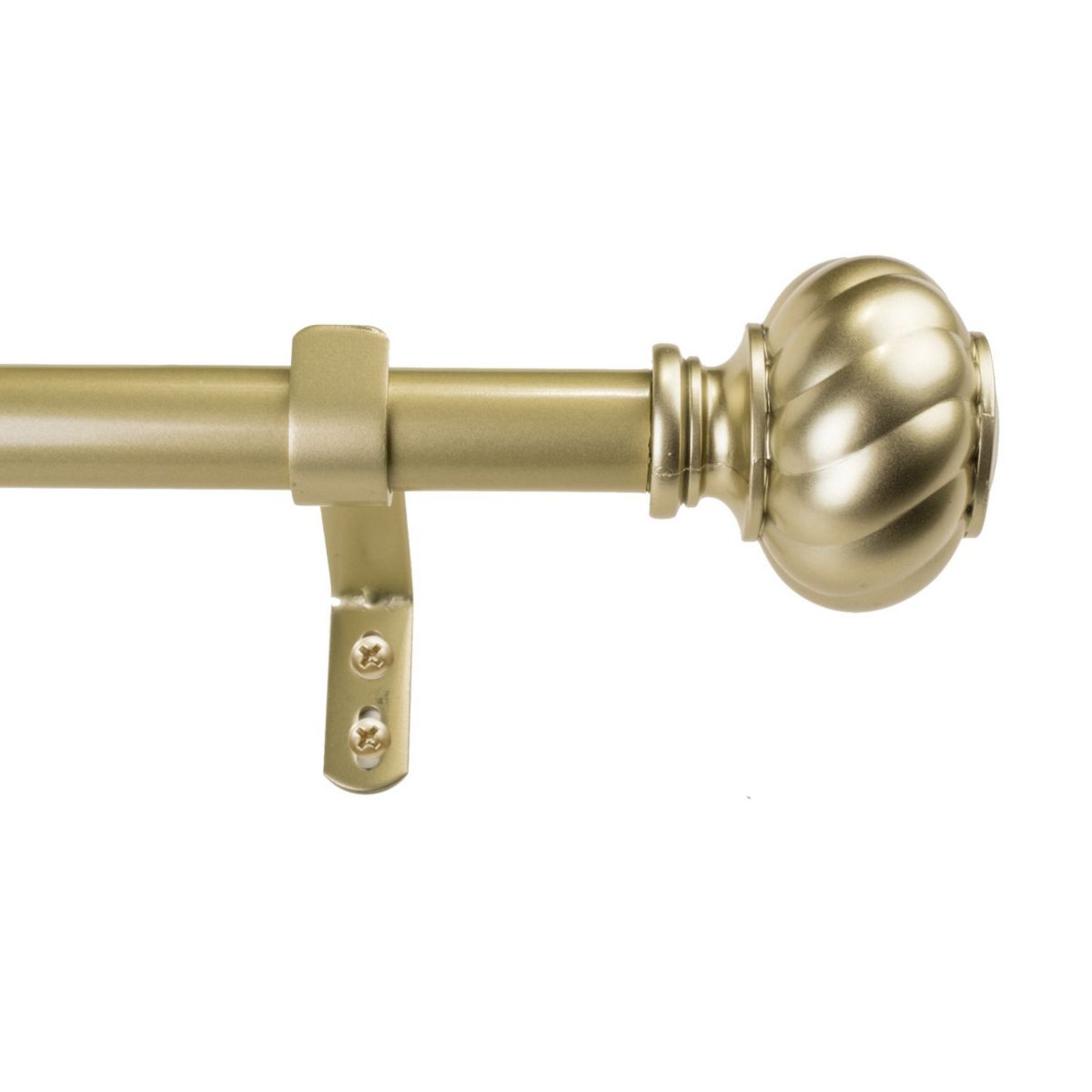 Decopolitan Twist Knob Adjustable 1&#34; Curtain Rod Set Decopolitan