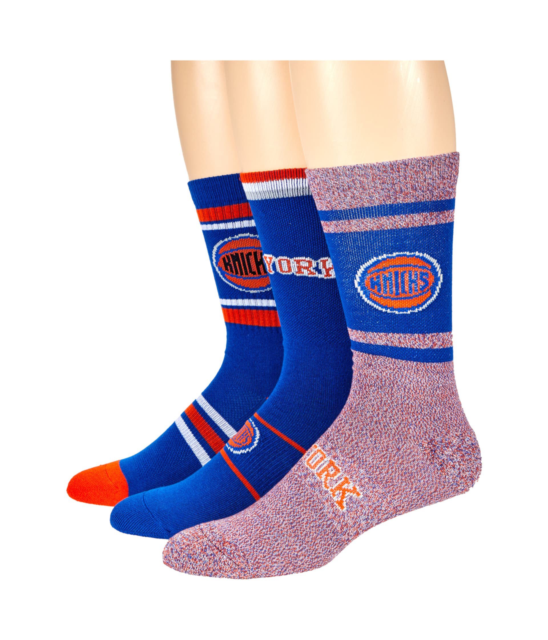 Носки Stance New York Knicks PKWY, 3 пары, технология FEEL360™ и Infiknit™ для долговечности Stance