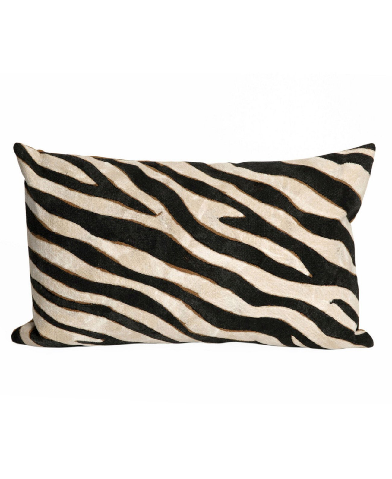 Liora Manne Visions I Zebra Внутренняя подушка для улицы - 20 x 12 дюймов Liora Manne