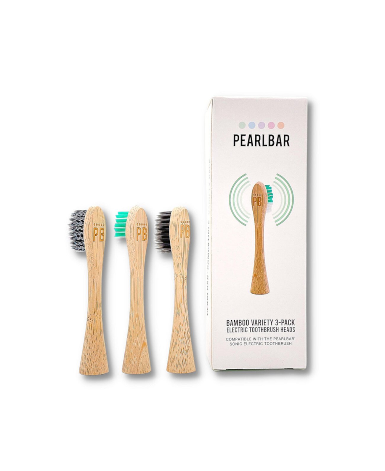 Бамбуковые насадки для электрических зубных щеток для электрических зубных щеток Philips серии 9, набор из 3 шт. PearlBar
