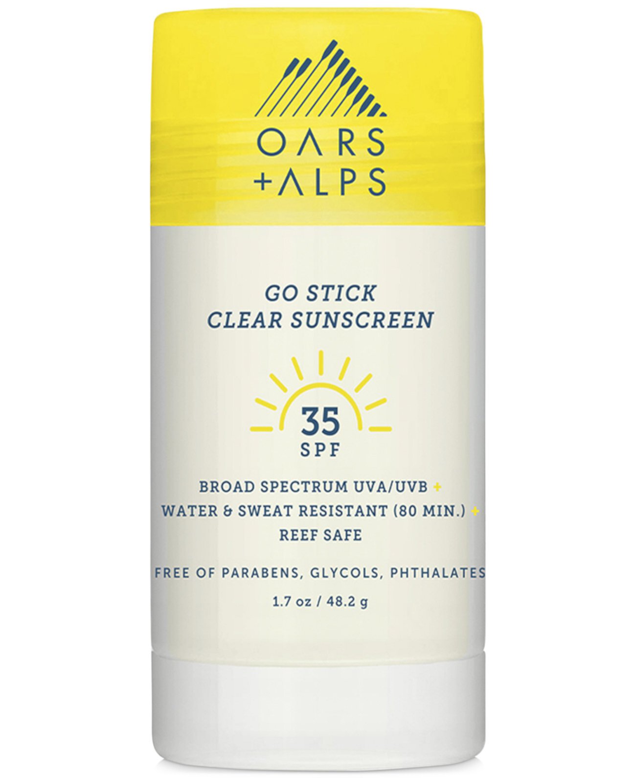 Солнцезащитный крем Go Stick Clear Sunscreen SPF 35, 1,7 унции. Oars + Alps