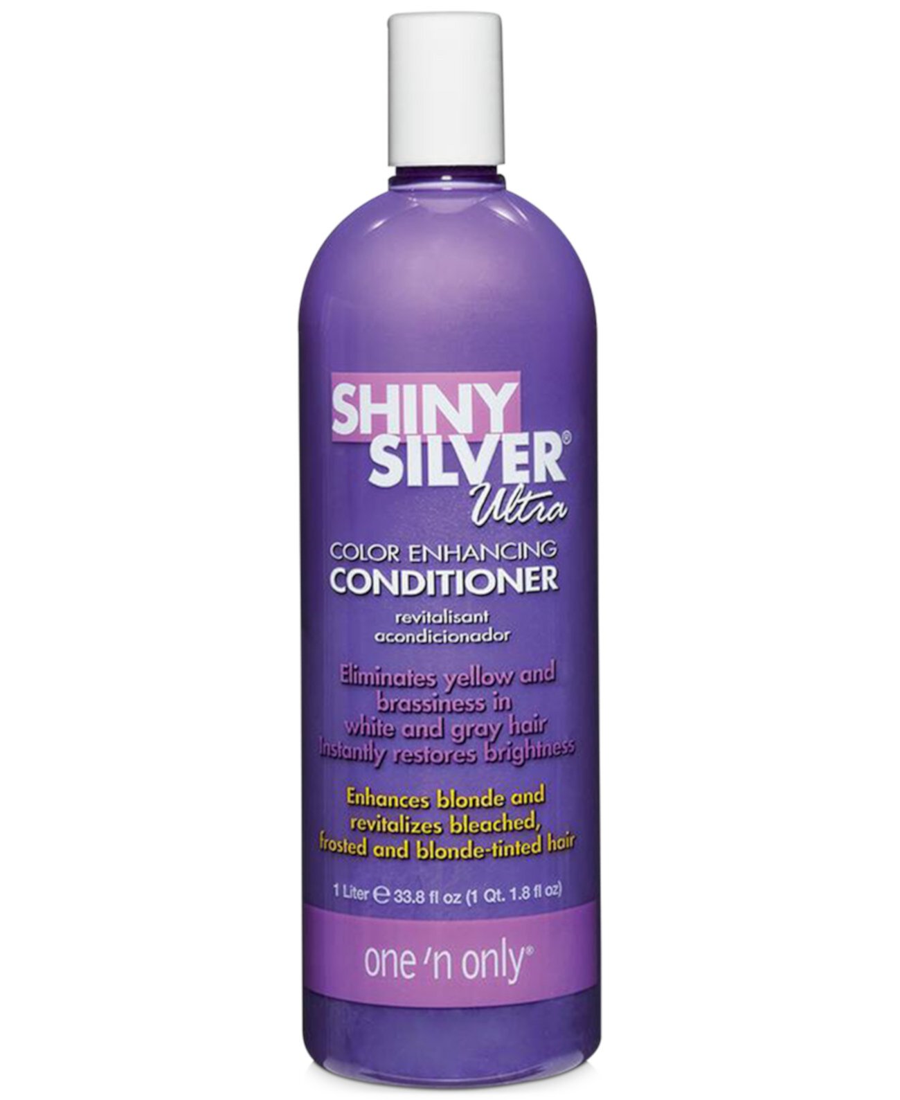 Кондиционер для улучшения цвета Shiny Silver Ultra, 33,8 унции, от PUREBEAUTY Salon & Spa One n' Only