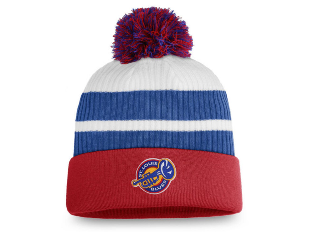 Вязаная шапка St. Louis Blues Special Edition с помпонами Authentic NHL Headwear