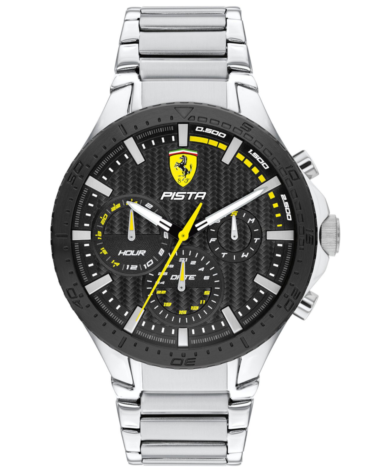 Мужские часы Pista с браслетом из нержавеющей стали, 44 мм Ferrari