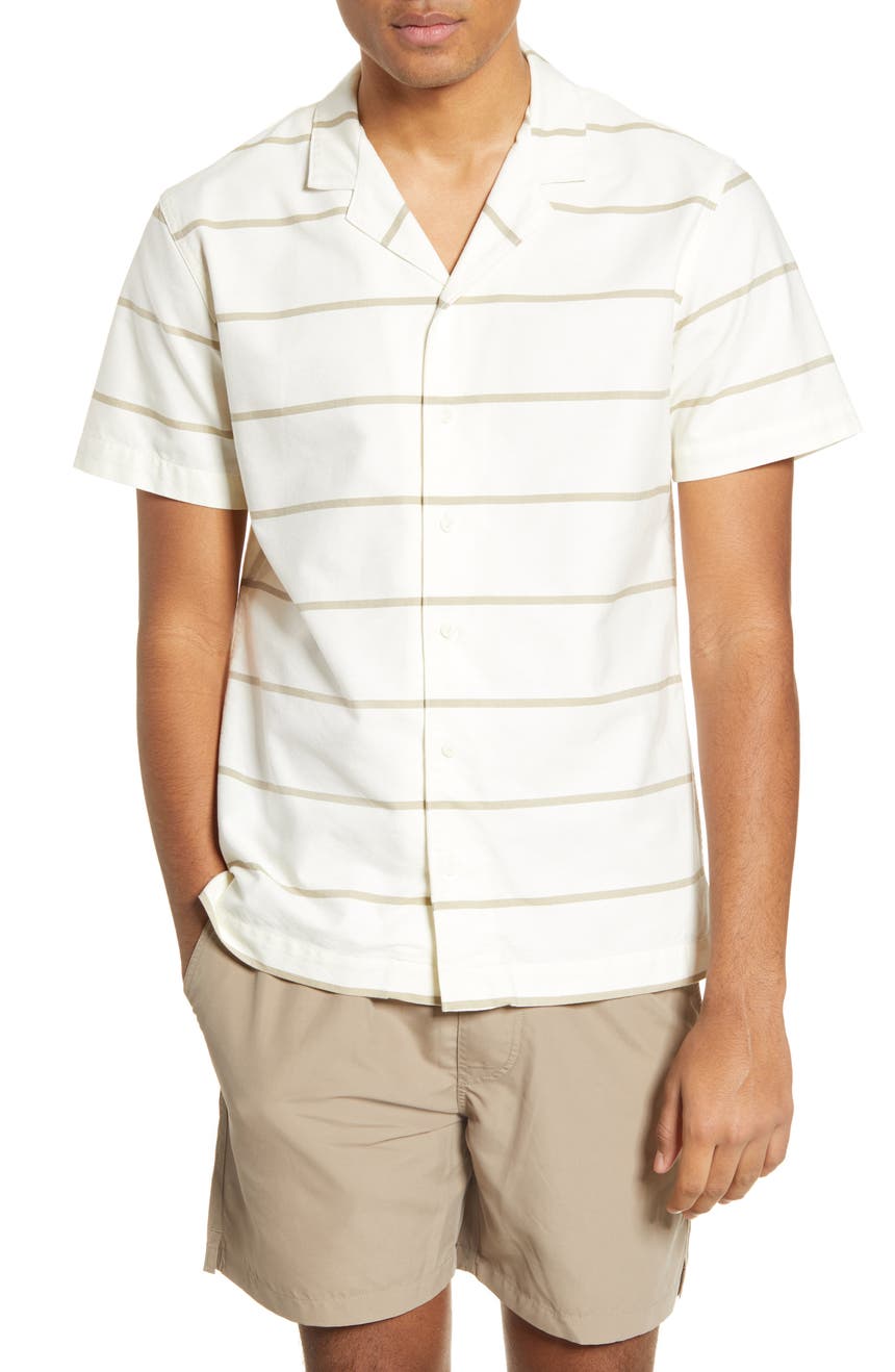 Рубашка с короткими рукавами и пуговицами Deck Stripe WINGS AND HORNS