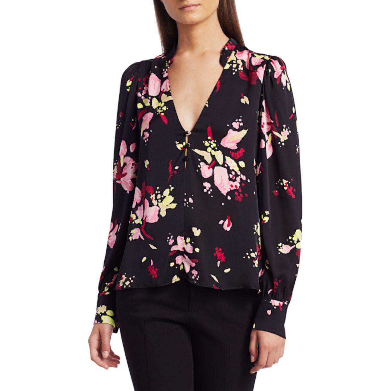 Шелковая блуза с цветочным принтом Rivera A.L.C.