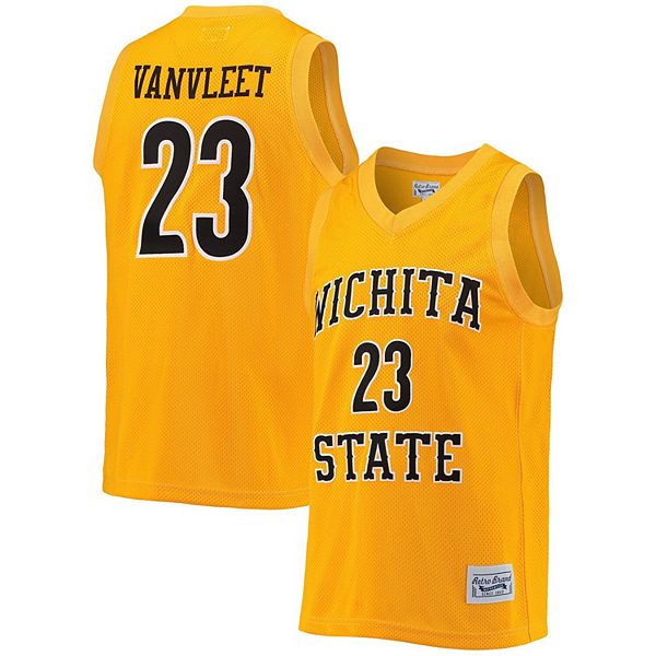 Мужская памятная баскетбольная майка Fred VanVleet Wichita State Shockers из 100% полиэстера Original Retro Brand