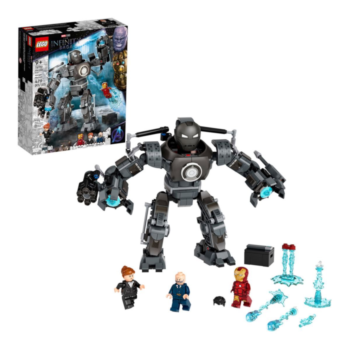 LEGO Marvel Iron Man: Iron Monger Mayhem 76190 Строительный набор (479 деталей) Lego