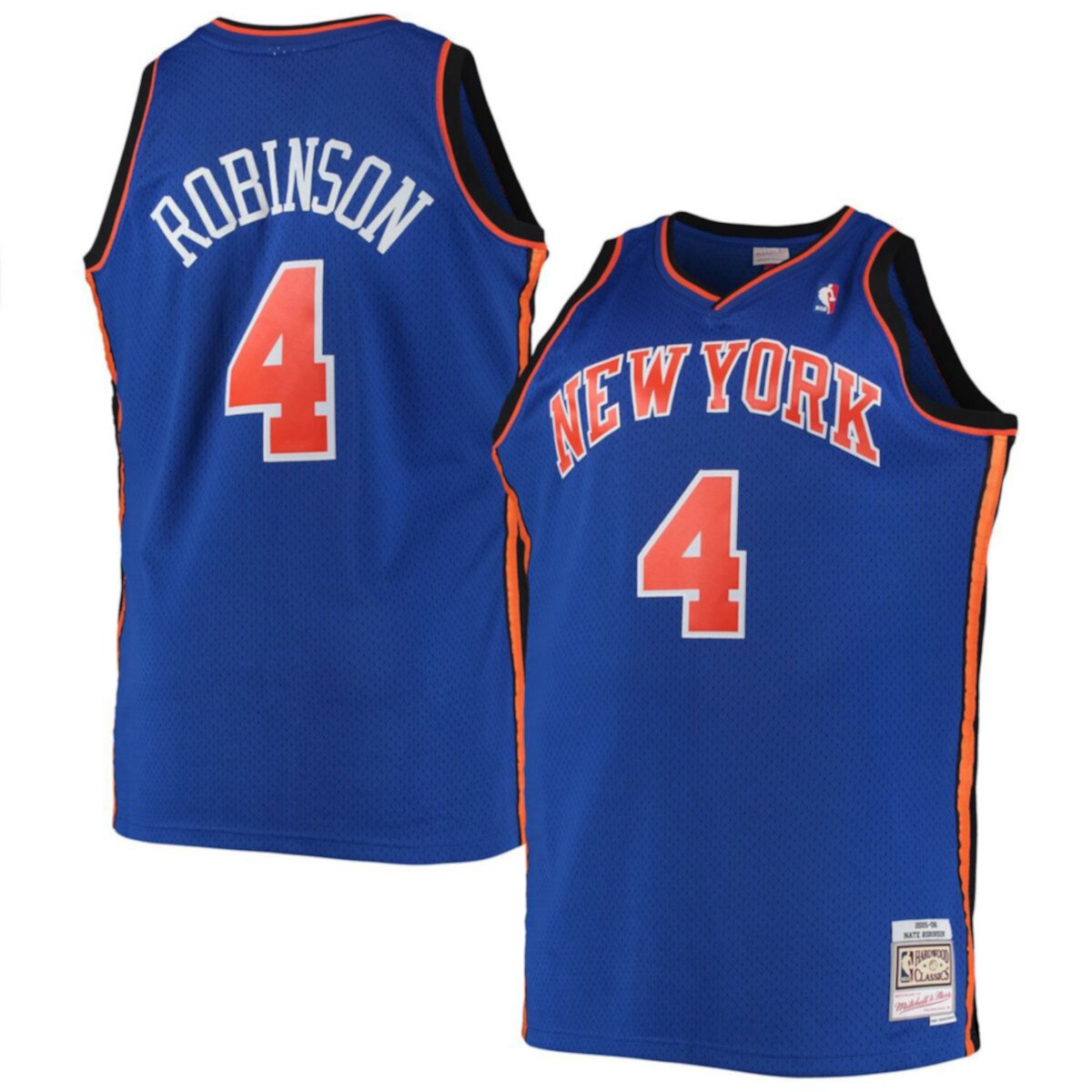 Мужская Футболка Mitchell & Ness Nate Robinson Голубая New York Knicks Big & Tall Hardwood Classics Swingman Mitchell & Ness