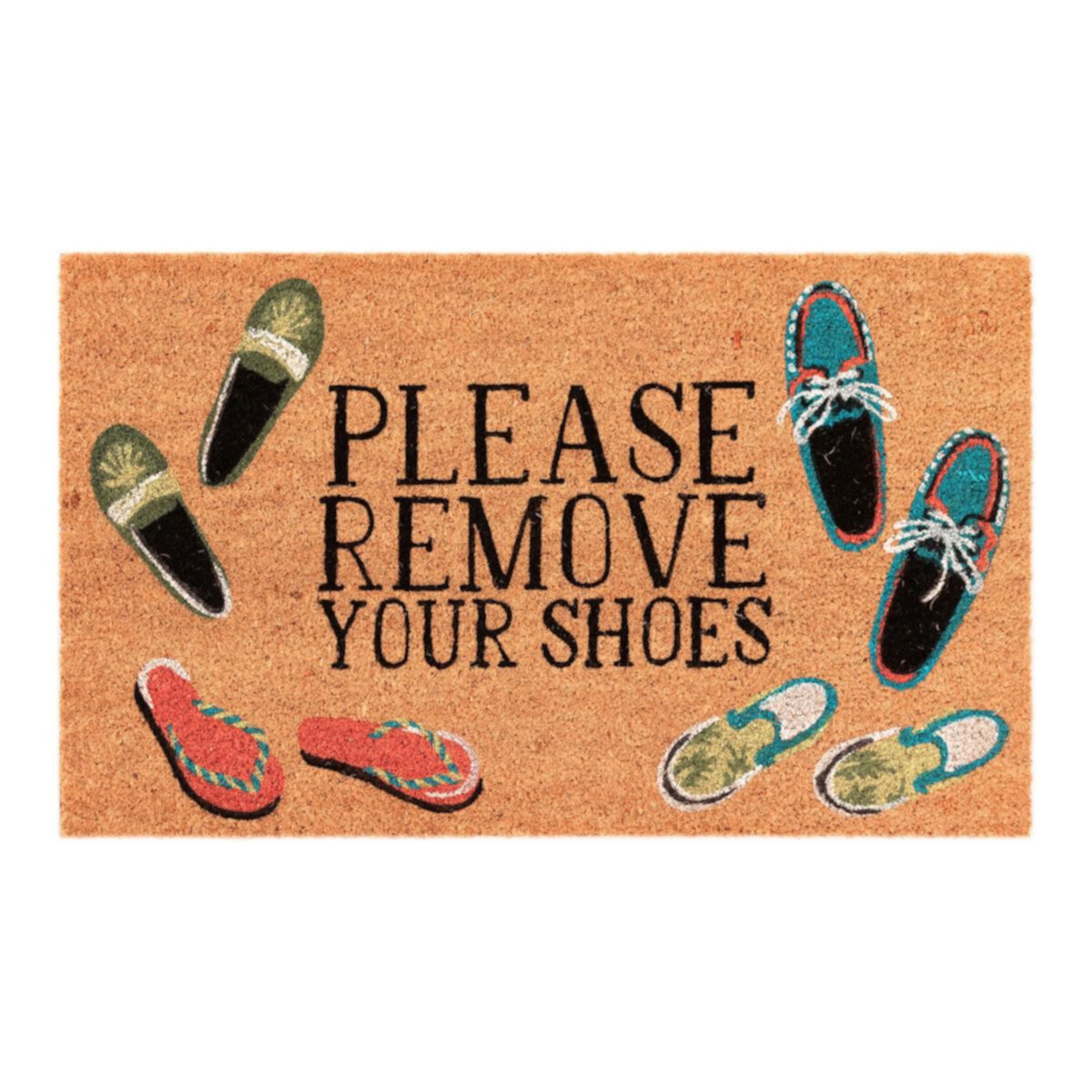Лиора Манне Натура «Пожалуйста, снимите обувь» Открытый коврик Liora Manne