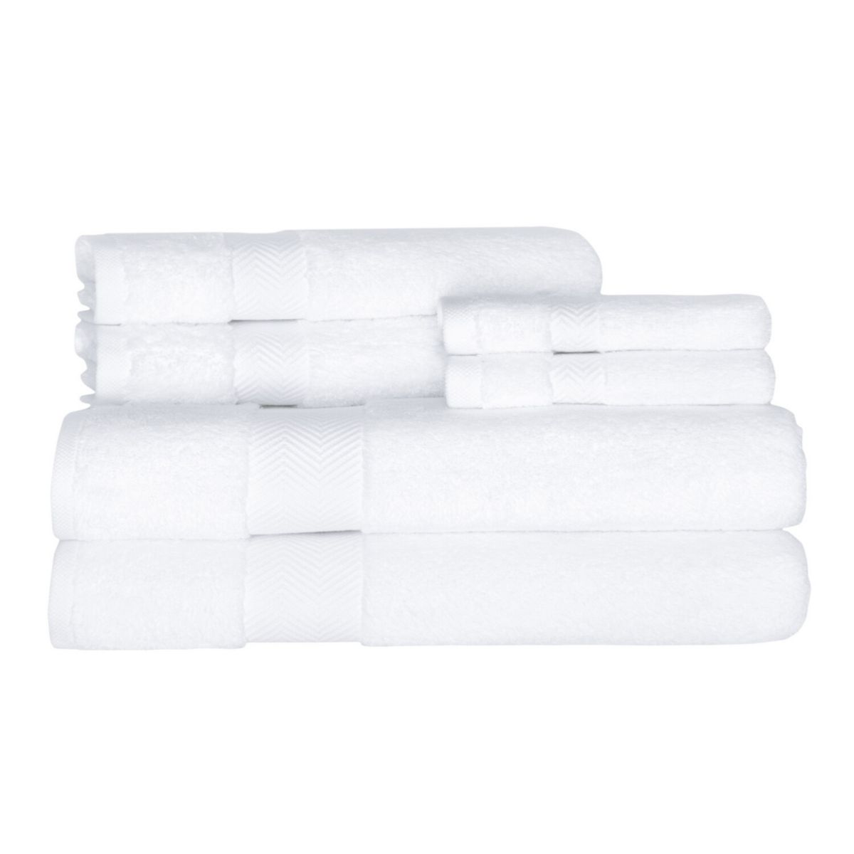 Классические турецкие полотенца из натурального хлопка, мягкие впитывающие вещества, роскошный комплект Becci из 6 предметов: 2 банных полотенца, 2 полотенца для рук, 2 мочалки Towels Beyond