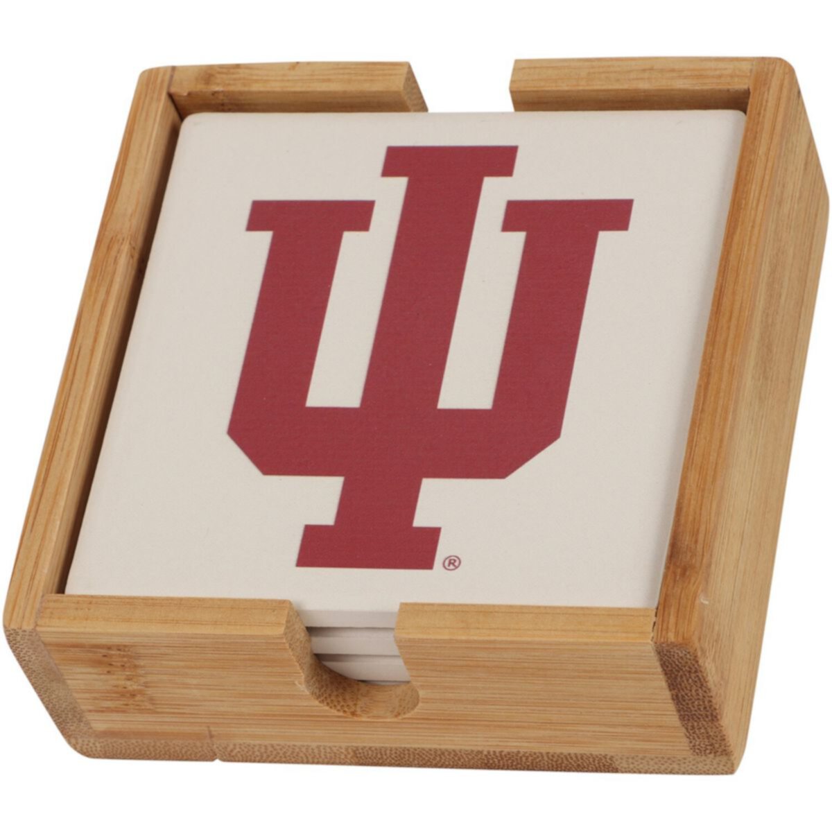 Indiana Hoosiers Four-Pack Team Logo Square Coaster Set Unbranded