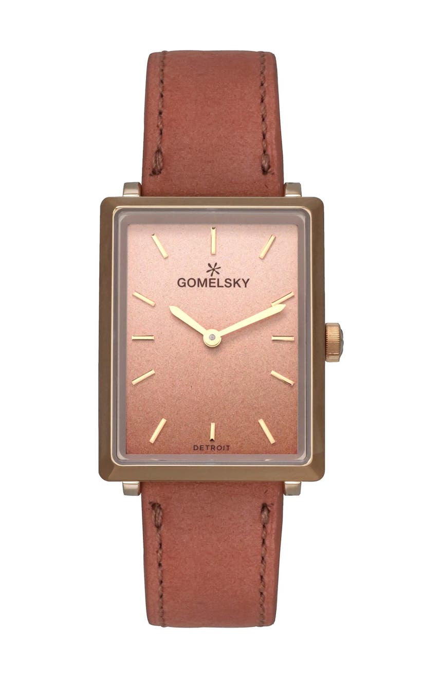 Women's Shirley Fromer Leather Strap Watch, 32mm x 25mm Gomelsky by Shinola