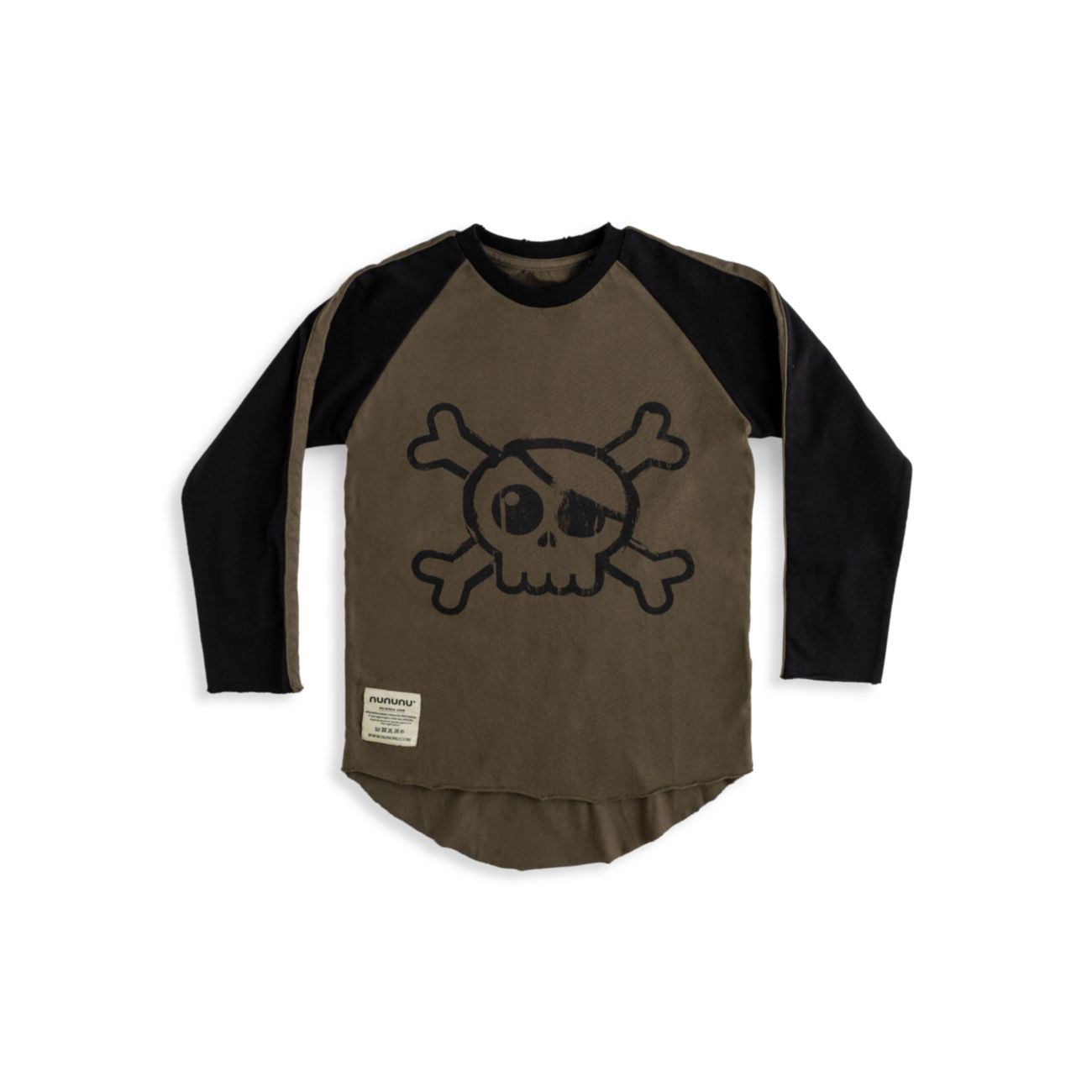 Little Boy's & amp; Рубашка для мальчиков с принтом черепа Nununu