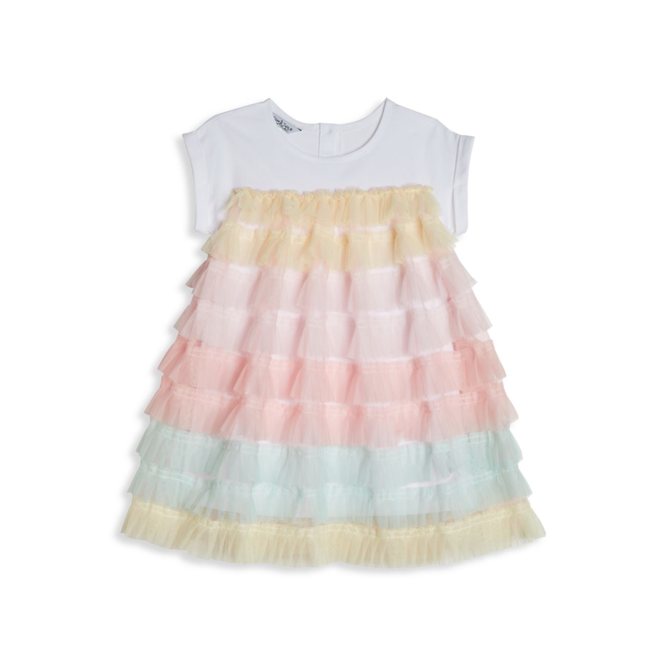 Детские & amp; Little Girl's Pippa & amp; Многослойное платье-футболка Julie Mesh Pippa & Julie