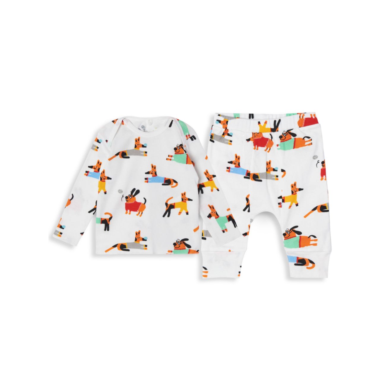 Детские & amp; Двухкомпонентный топ для маленьких мальчиков с принтом "собачий" и & amp; Комплект брюк Stella McCartney Kids