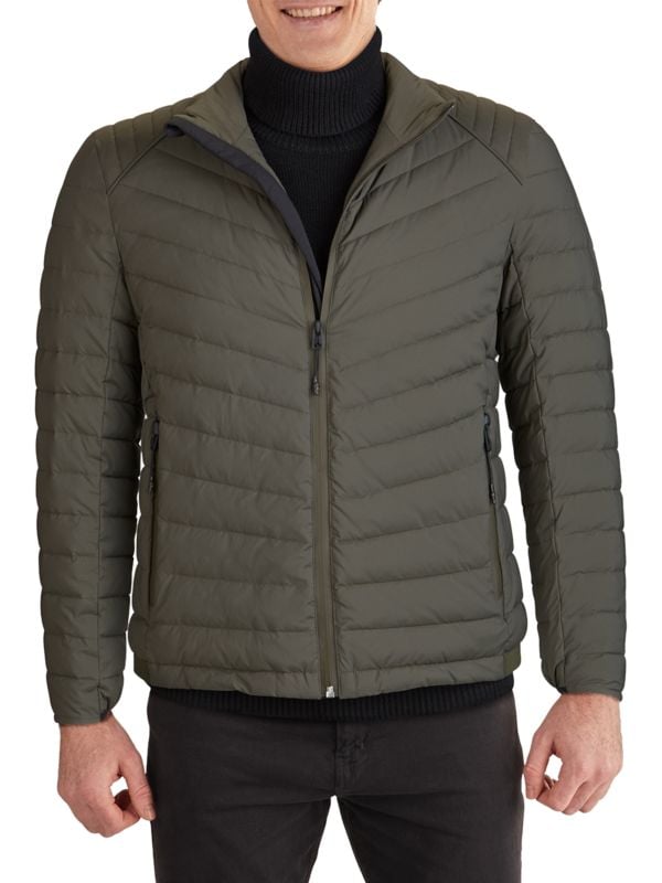 Мужской Пуховик Cole Haan Diamond-Quilted Barn Jacket Cole Haan