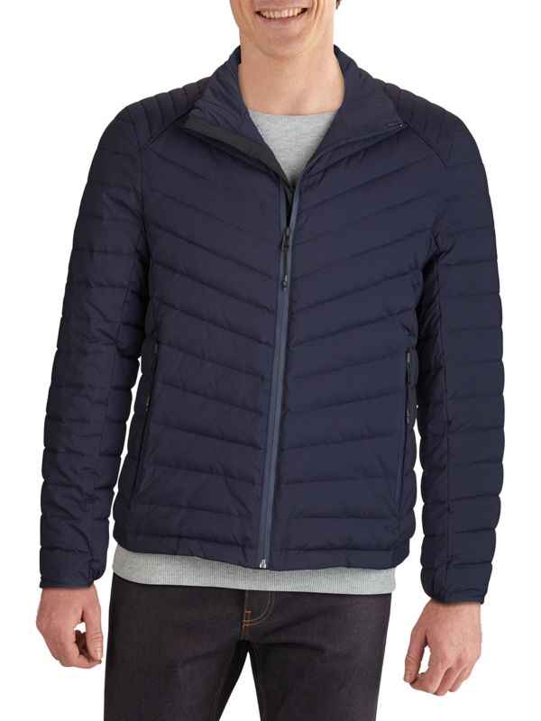 Мужской Пуховик Cole Haan Diamond-Quilted Barn Jacket Cole Haan