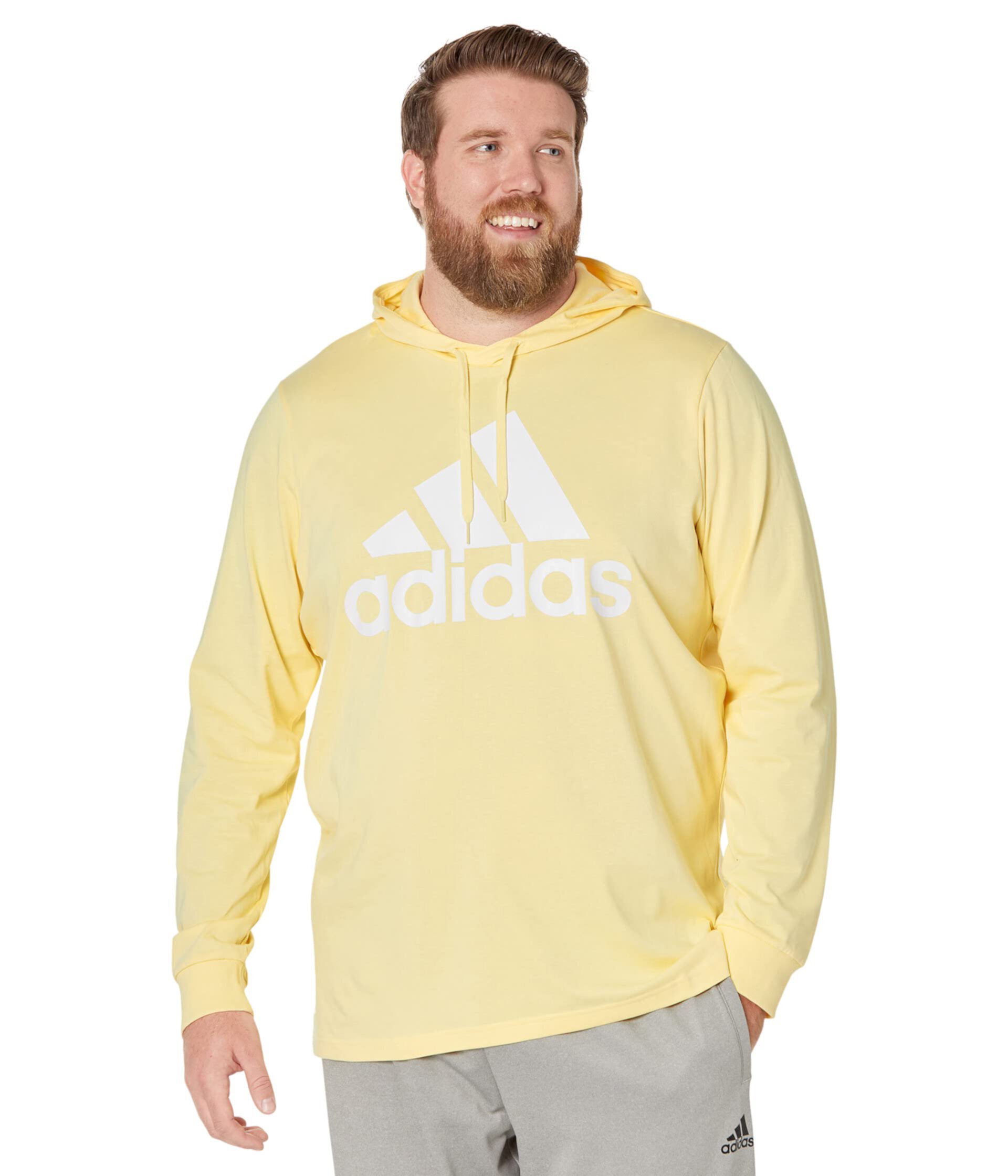 Толстовка-пуловер из джерси с большим логотипом Big & Tall Adidas