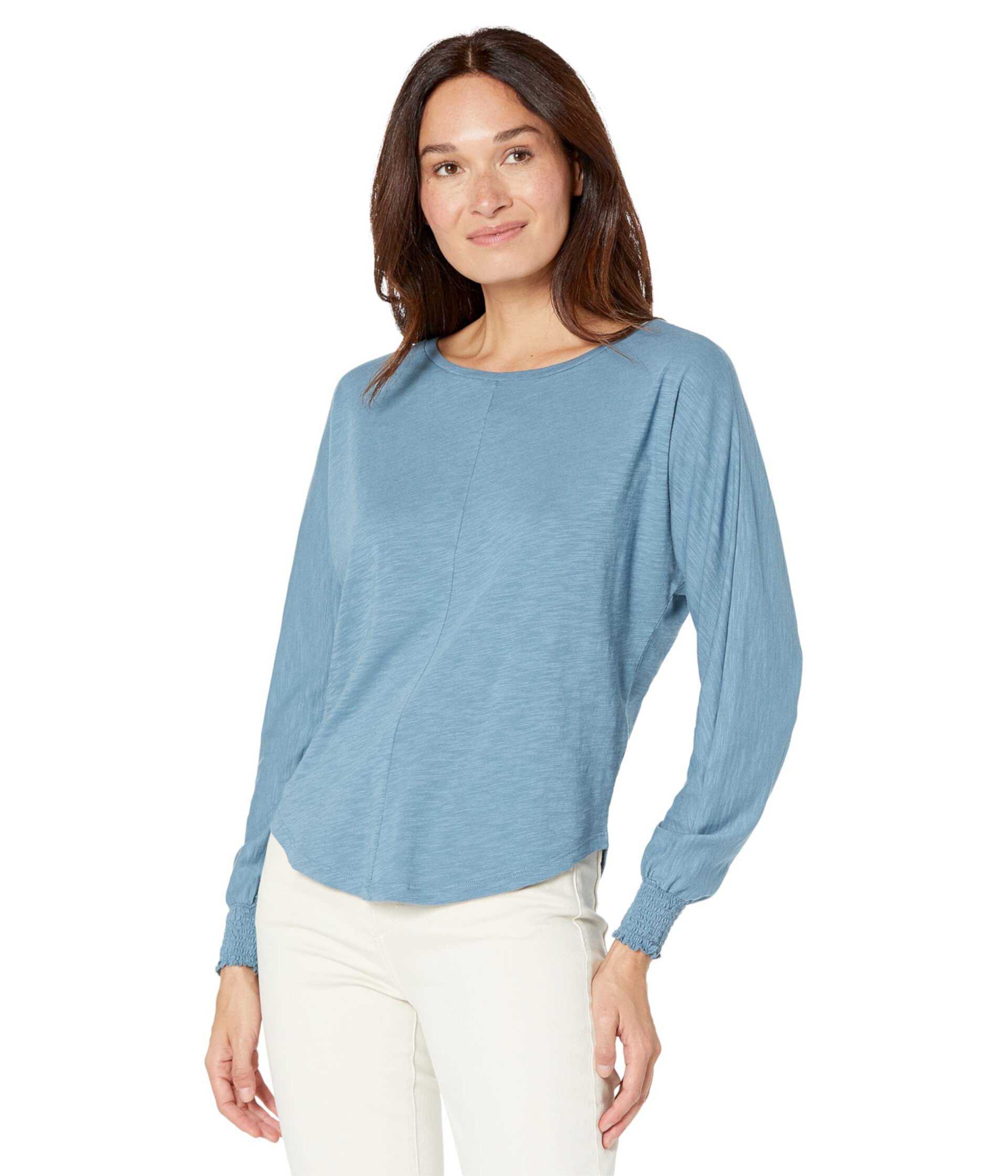 Flame Modal Boatneck Dolman Sleeve Tee Lilla P