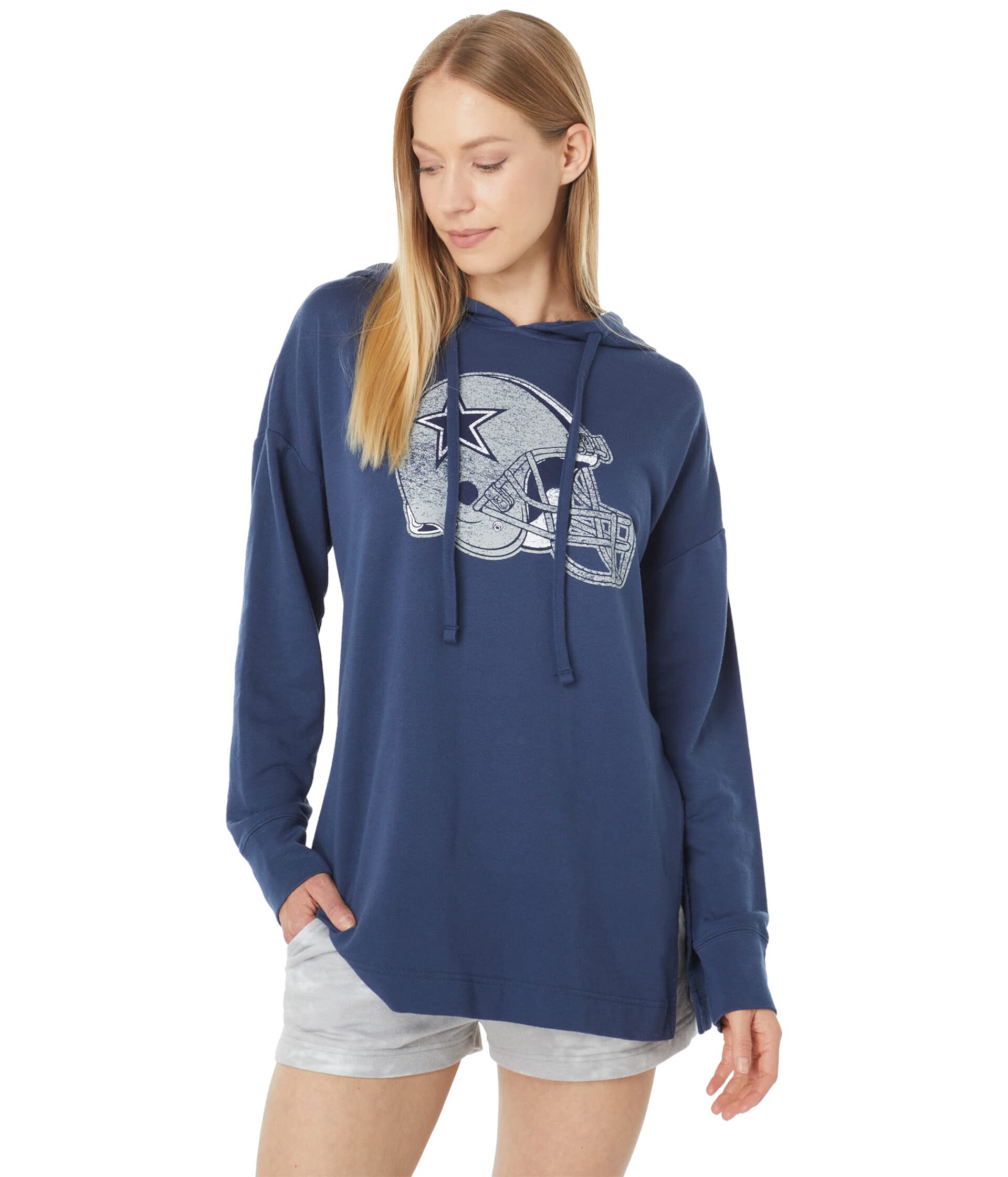 Dallas Cowboys Long-Length Side Vent Hoodie Lauren James