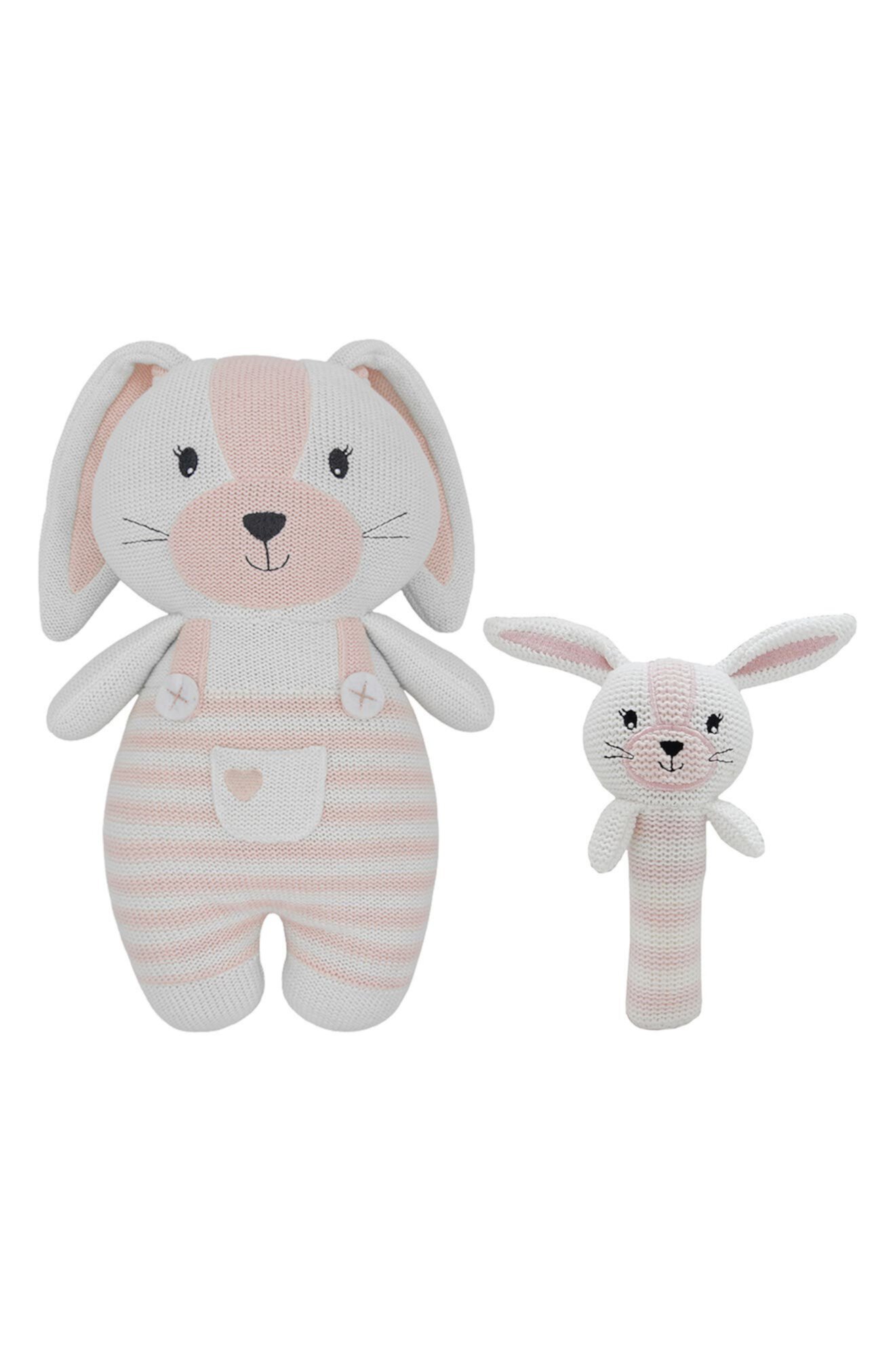 Huggable Knit Toy Rabbit - набор из 2 шт. Living Textiles