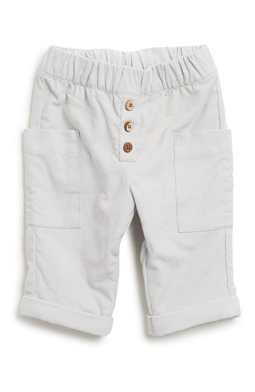 Серые брюки с карманами Babycord Cuffs Oliver and Rain