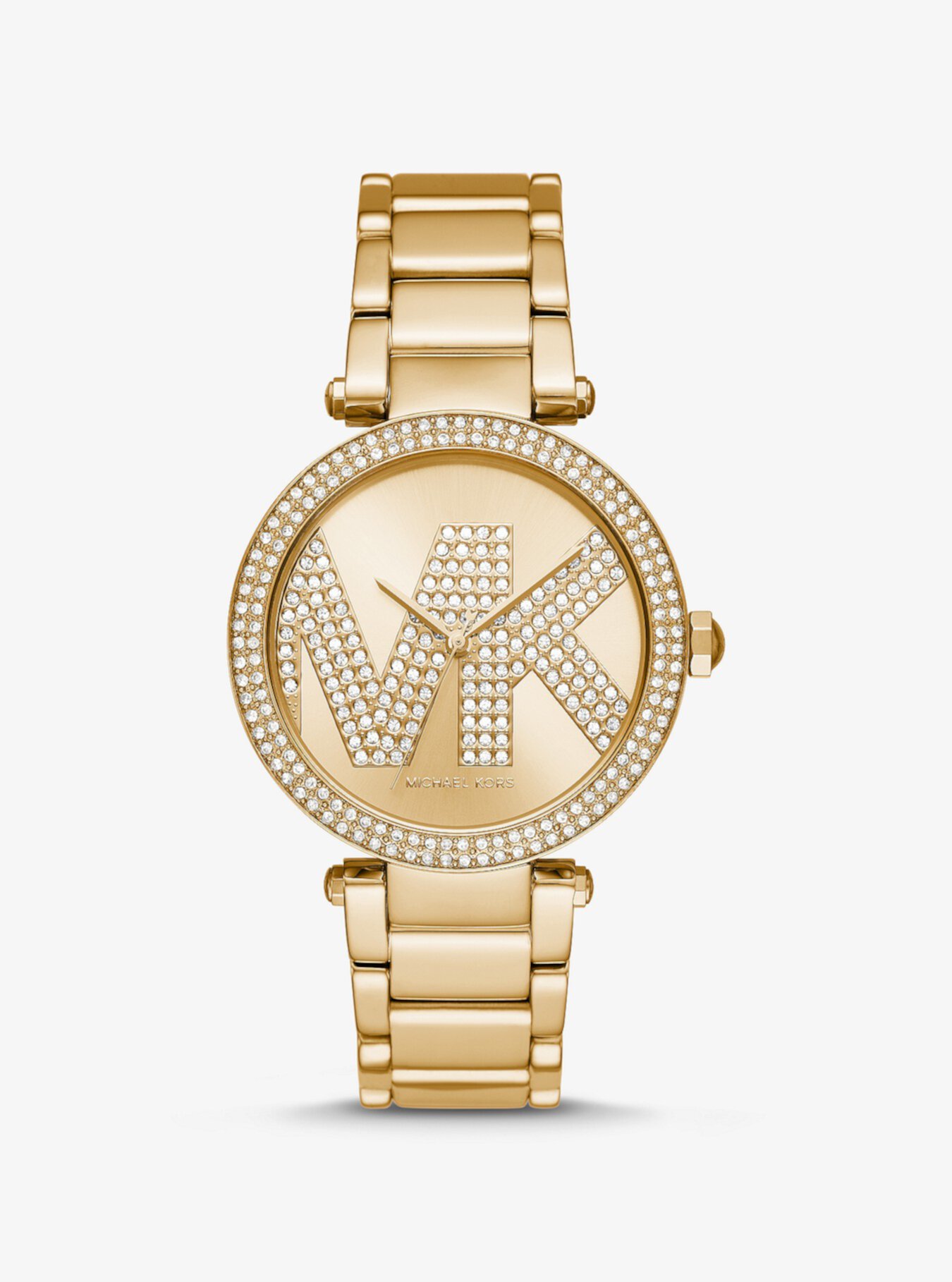 Золотые часы с логотипом Pavé Michael Kors