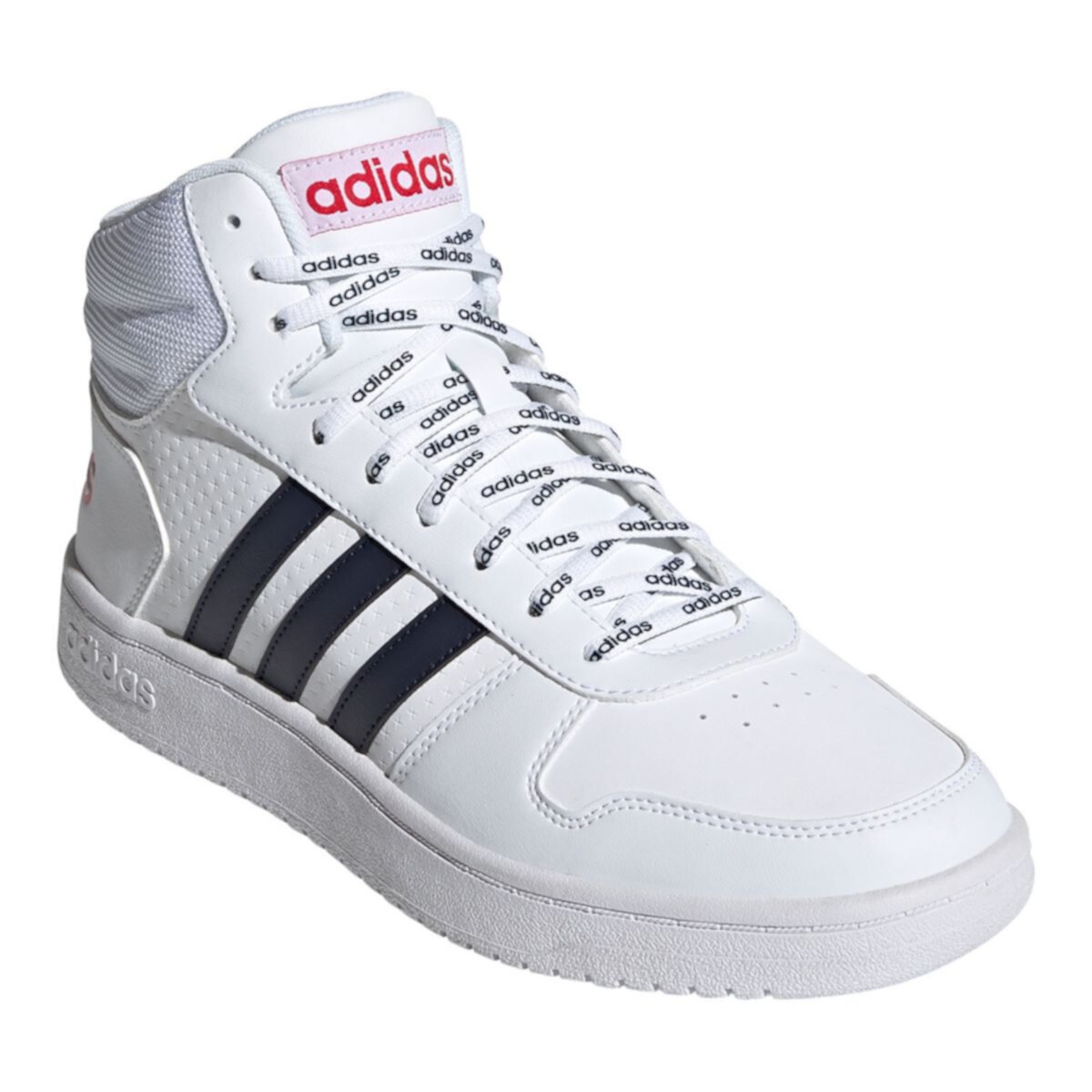 Adidas hoops 2.0. Кроссовки Hoops 2.0 Mid Ftwwht/legink/Scarle. Сникеры adidas Hoops. Adidas Hoops 2.0 Mid Shoes.