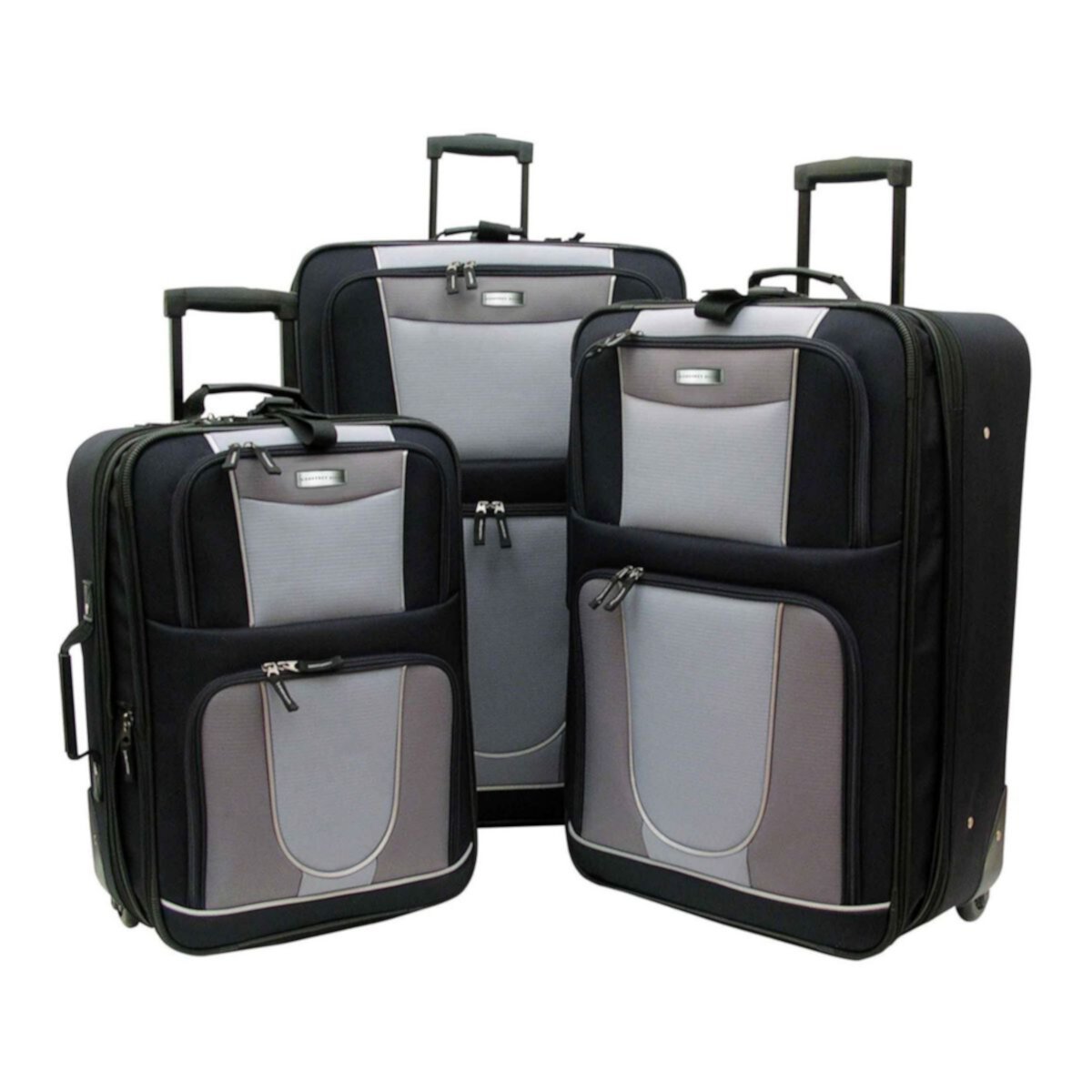Комплект чемоданов на колесиках софтсайд из трех частей Джеффри Бина Карнеги Geoffrey Beene