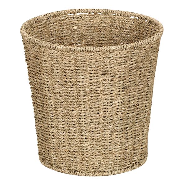 Household Essentials Seagrass Wicker Wastebasket Household Essentials