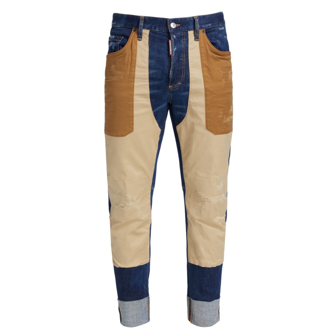Матросские брюки с цветными блоками DSQUARED2